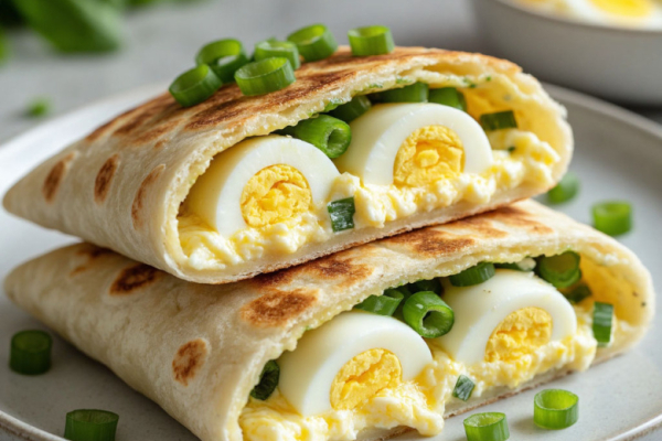 Вареное яйцо, зеленый лук и плавленый сырок заворачиваю в лаваш. Жарю на сковороде &mdash; весенние конвертики за 10 минут