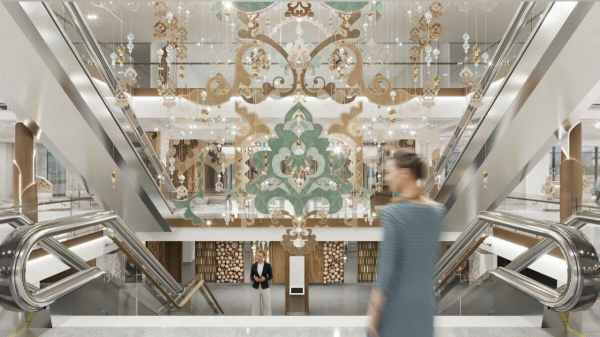 Обновленный ЦУМ в Казани украсит кинетическая скульптура с татарским орнаментом